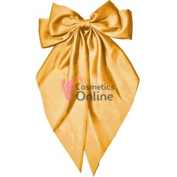 Accesoriu pentru decor par cu Fundita din satin si clema metalica TRD043TT Aurie